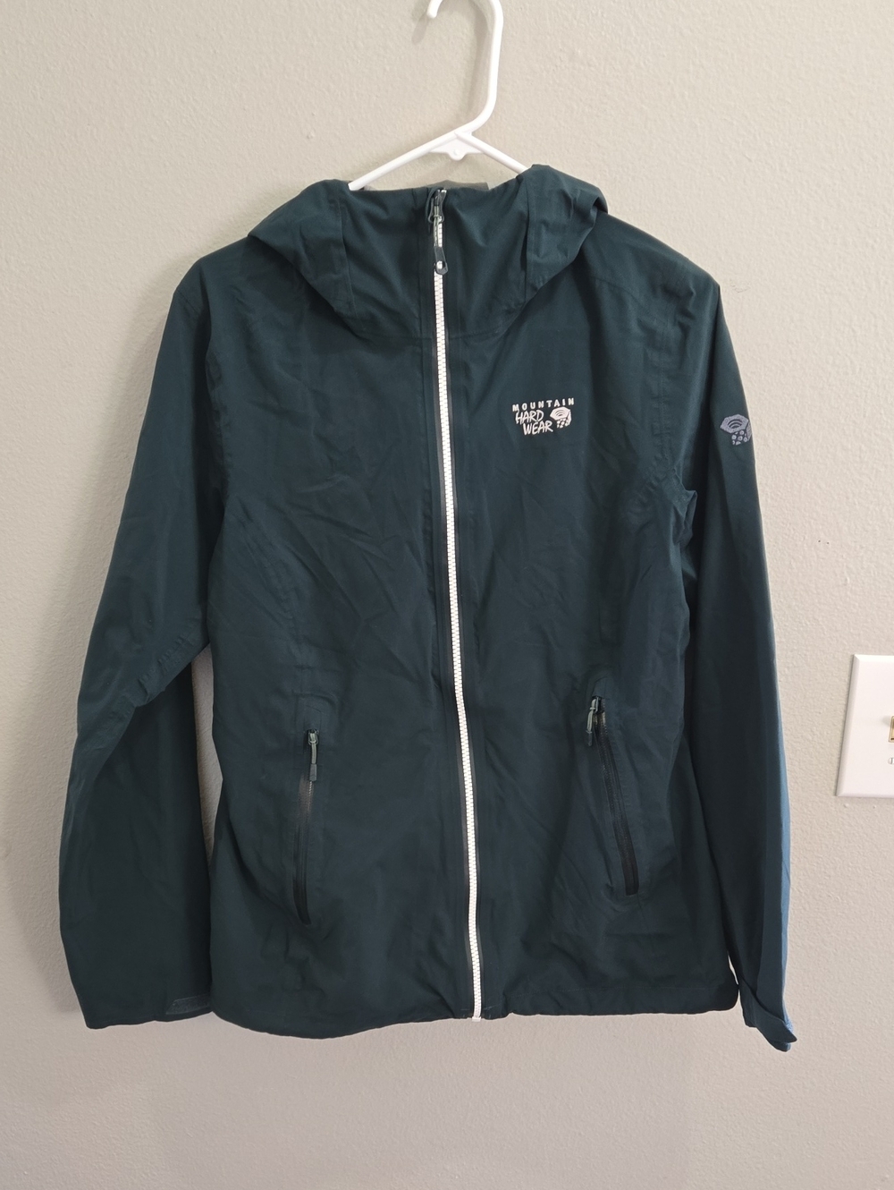 Mountain Hardwear Womens Zip Up Green Wind Breaker Jacket Medium